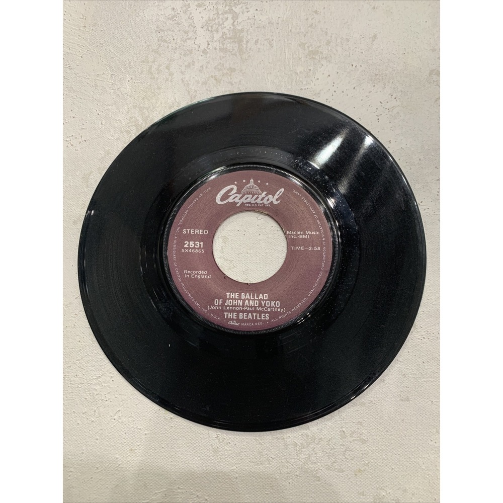 Beatles - Ballad of‎ John and Yoko / Old Brown Shoe 7" 45 RPM SIngle Capitol